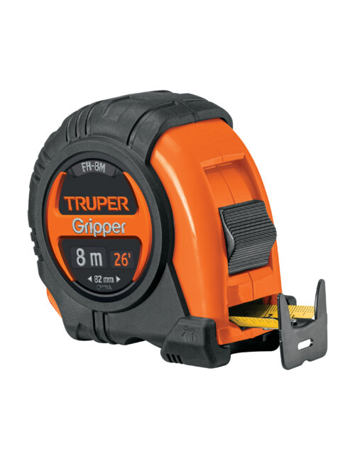 14579 Flexómetro Gripper contra impactos 8 m cinta 25 mm, Truper
