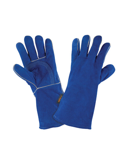 15246 Guantes para soldador, reforzados, azules, TRUPER