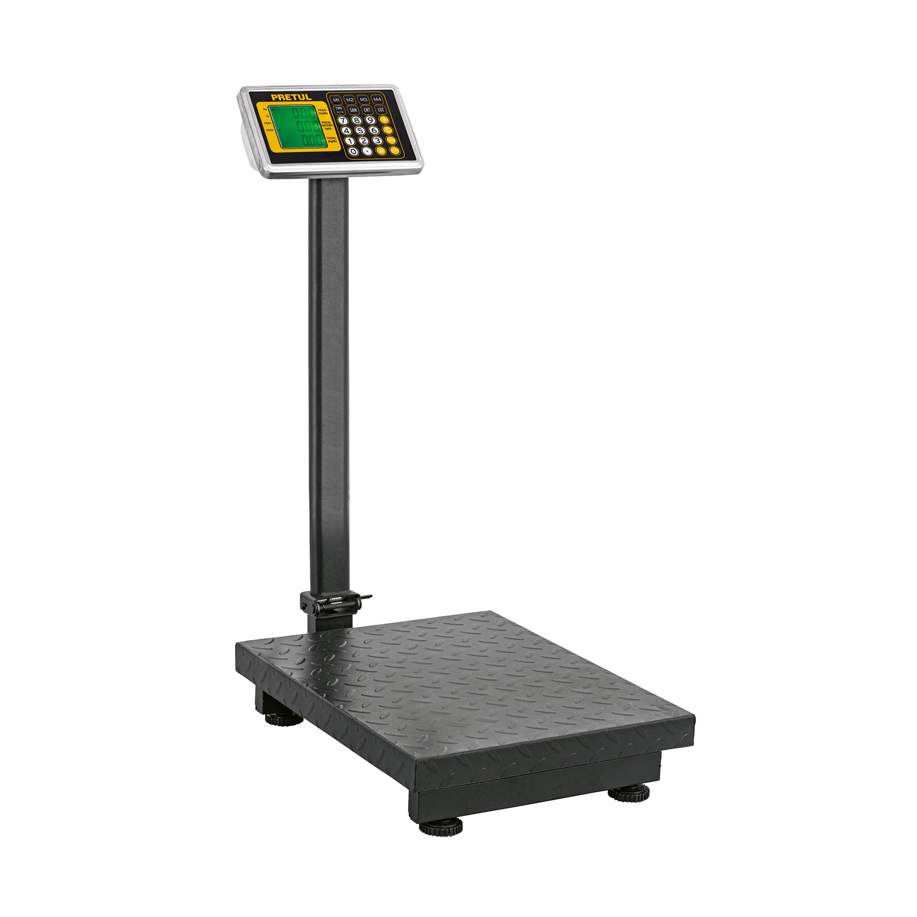 28462 Báscula electrónica de plataforma, plegable, 200 kg. Pretul