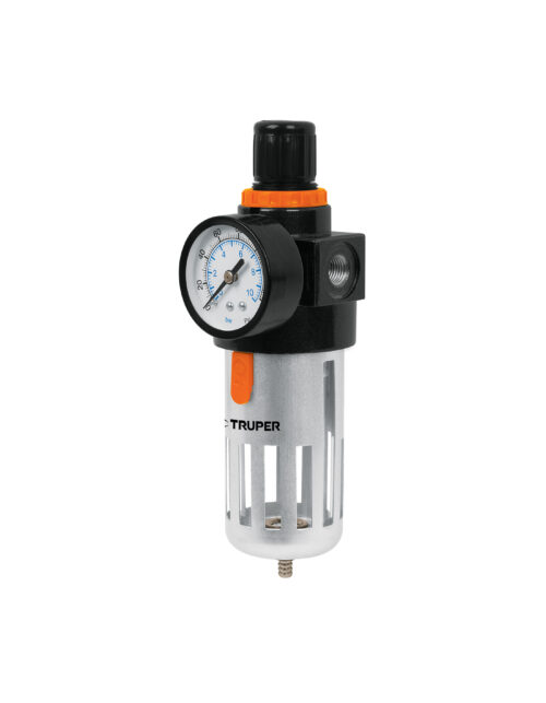 18238 Filtro y regulador, presión de aire, cuerda 1/4" NPT, TRUPER