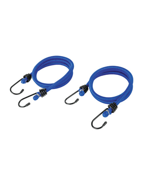 25093 Bolsa con 2 tensores elásticos azules de 90 cm, Pretul